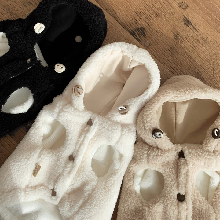 ※予約販売【DURANG RURANG】Ribbon Boa Hoodie Jumper（Beige）