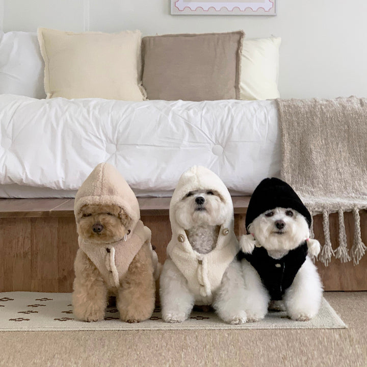 ※予約販売【DURANG RURANG】Ribbon Boa Hoodie Jumper（Beige）