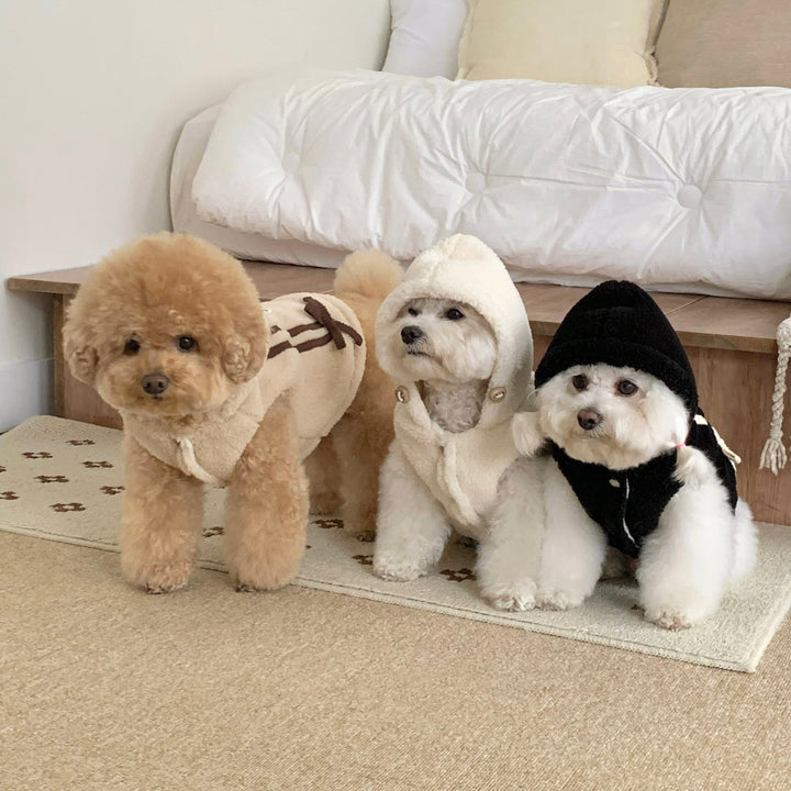 ※予約販売【DURANG RURANG】Ribbon Boa Hoodie Jumper（Beige）