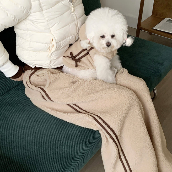 ※予約販売【DURANG RURANG】Ribbon Boa Hoodie Jumper（Beige）