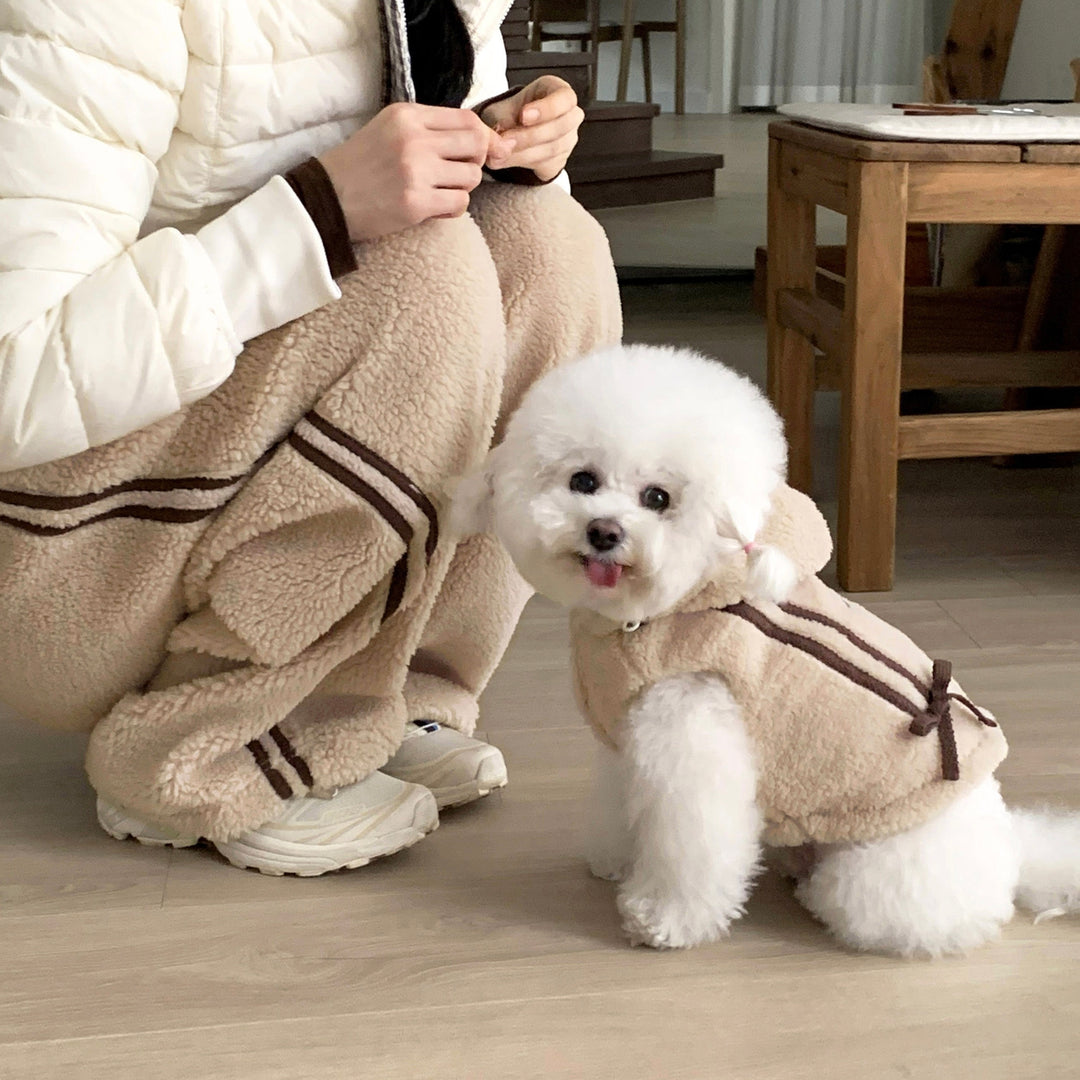 ※予約販売【DURANG RURANG】Ribbon Boa Track Jogger Pants（3 color）