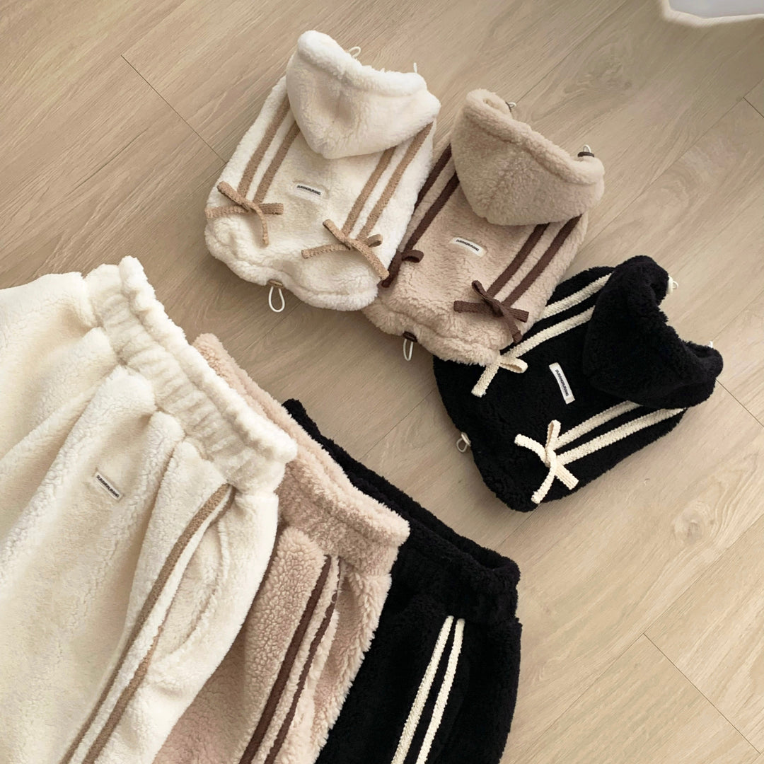 ※予約販売【DURANG RURANG】Ribbon Boa Track Jogger Pants（3 color）