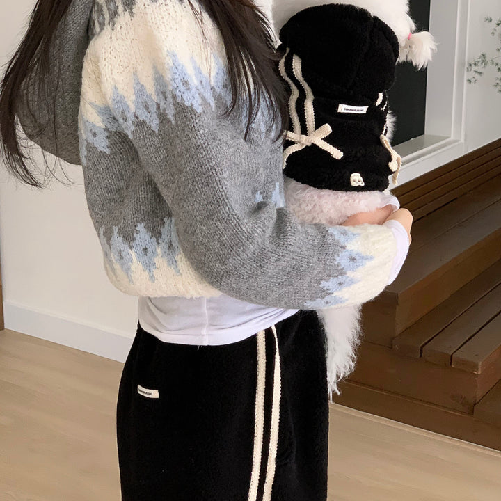 ※予約販売【DURANG RURANG】Ribbon Boa Track Jogger Pants（3 color）