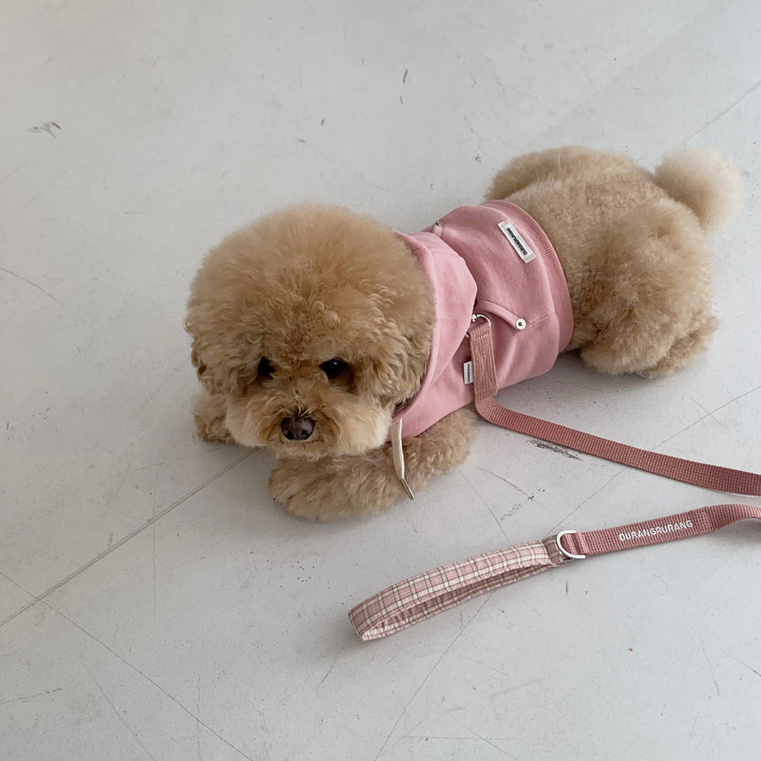 即納【DURANG RURANG】Crop Hoodie Harness（Pink）｜犬用ハーネス