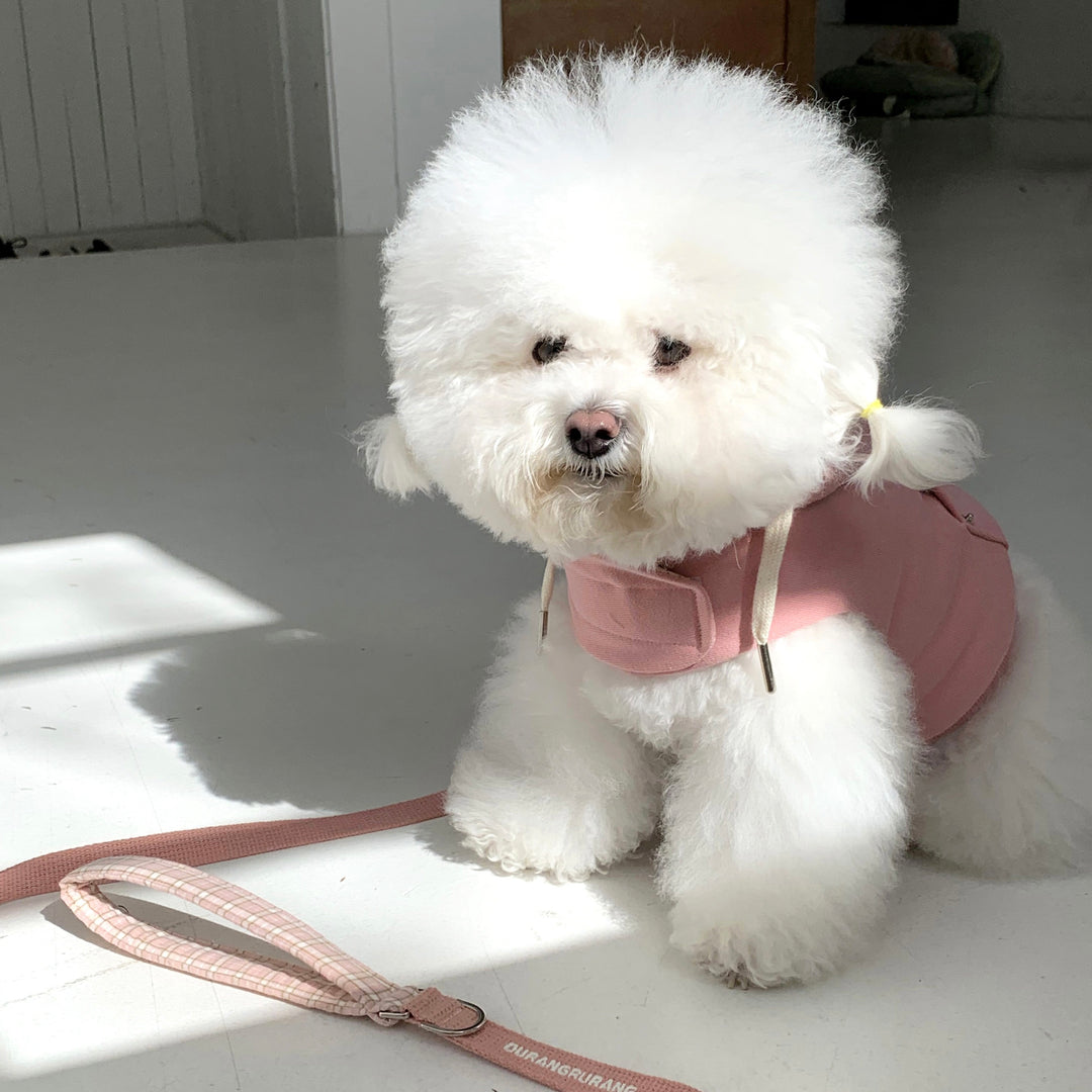 即納【DURANG RURANG】Crop Hoodie Harness（Pink）｜犬用ハーネス