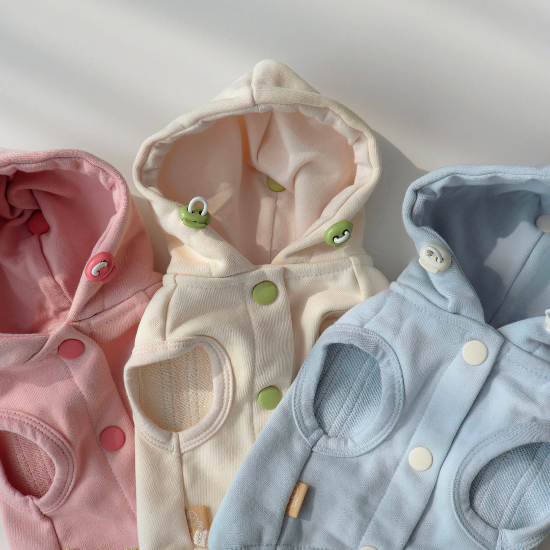 即納【DURANG RURANG】Ribbon Hoodie Jumper（Cream）