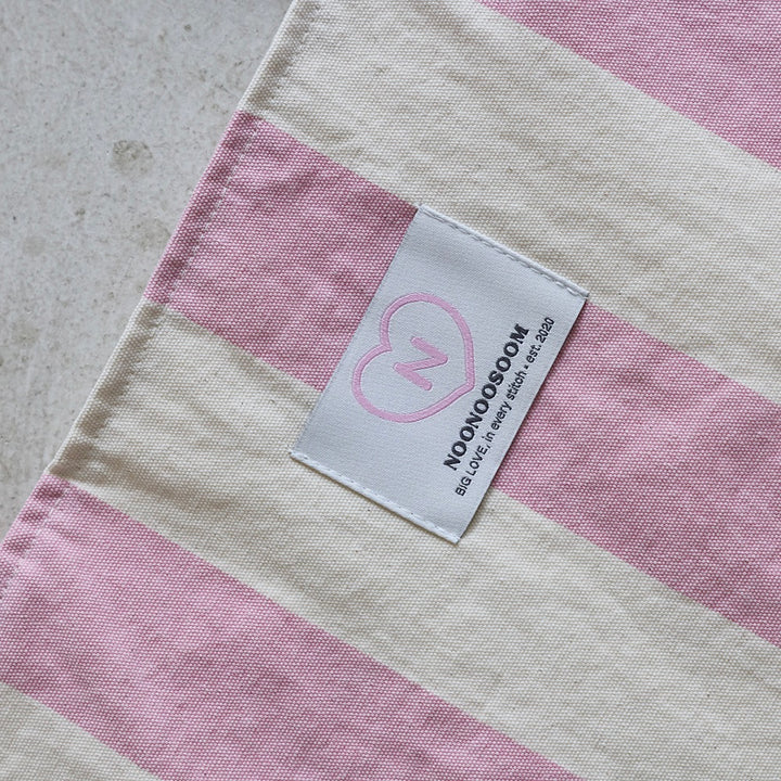 ※予約販売【noonoosoom】Pink stripe tote big bag