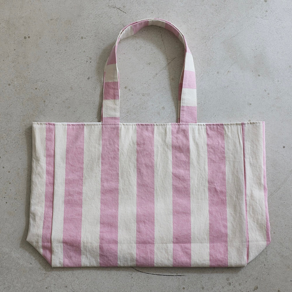 ※予約販売【noonoosoom】Pink stripe tote big bag