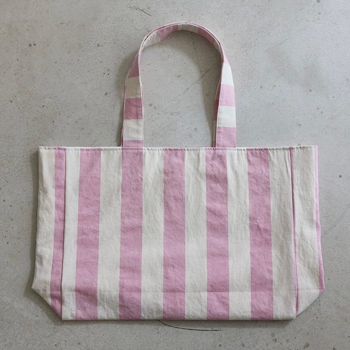 ※予約販売【noonoosoom】Pink stripe tote big bag