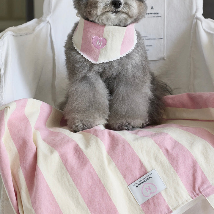 ※予約販売【noonoosoom】Pink stripe tote big bag