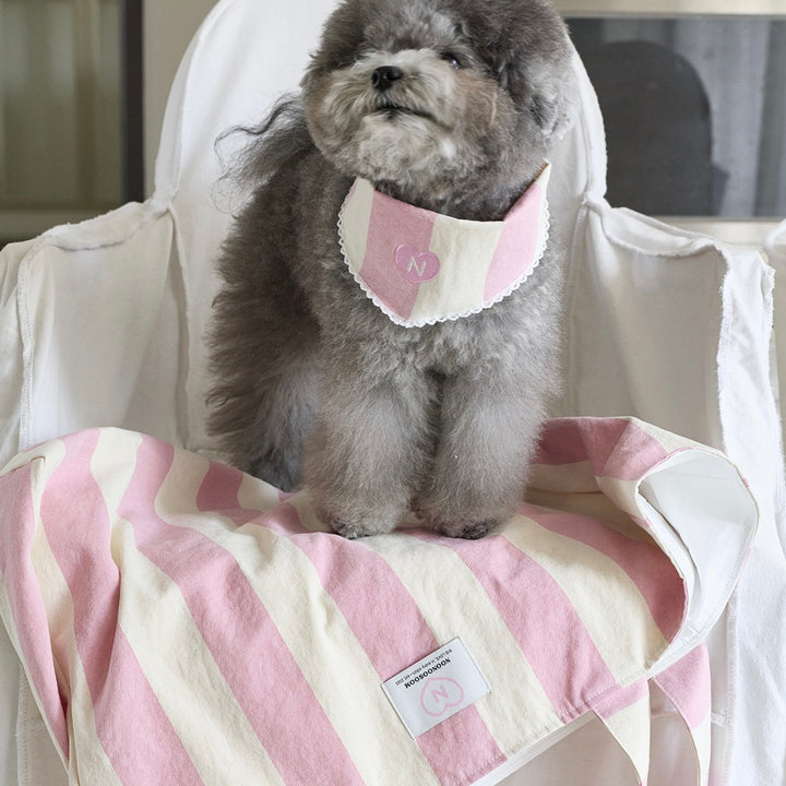 ※予約販売【noonoosoom】Pink stripe tote big bag