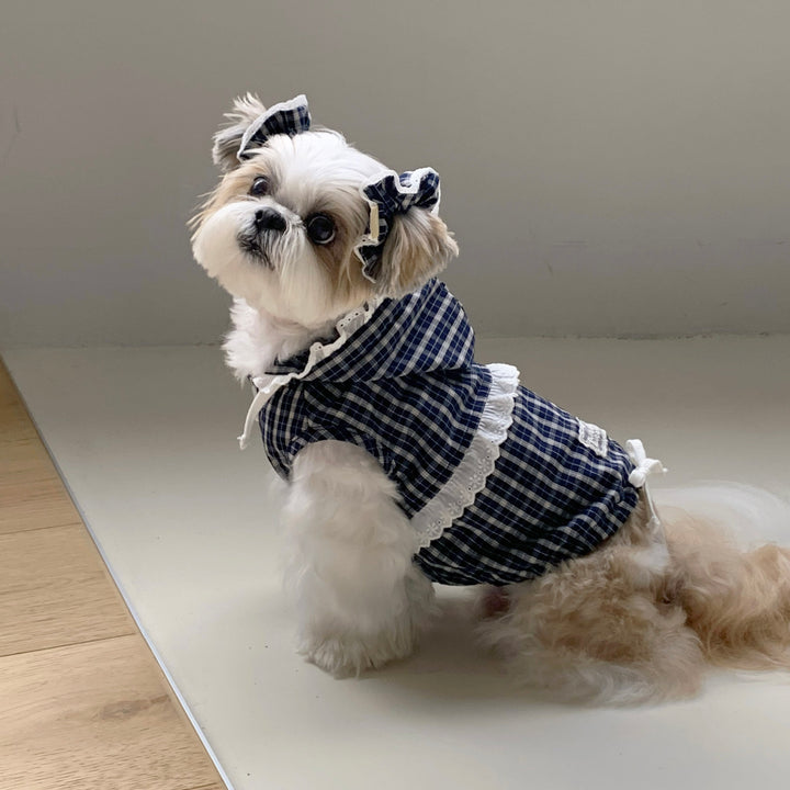 ※予約販売【DURANG RURANG】Airy Cotton Hooded Shirt（Navy）
