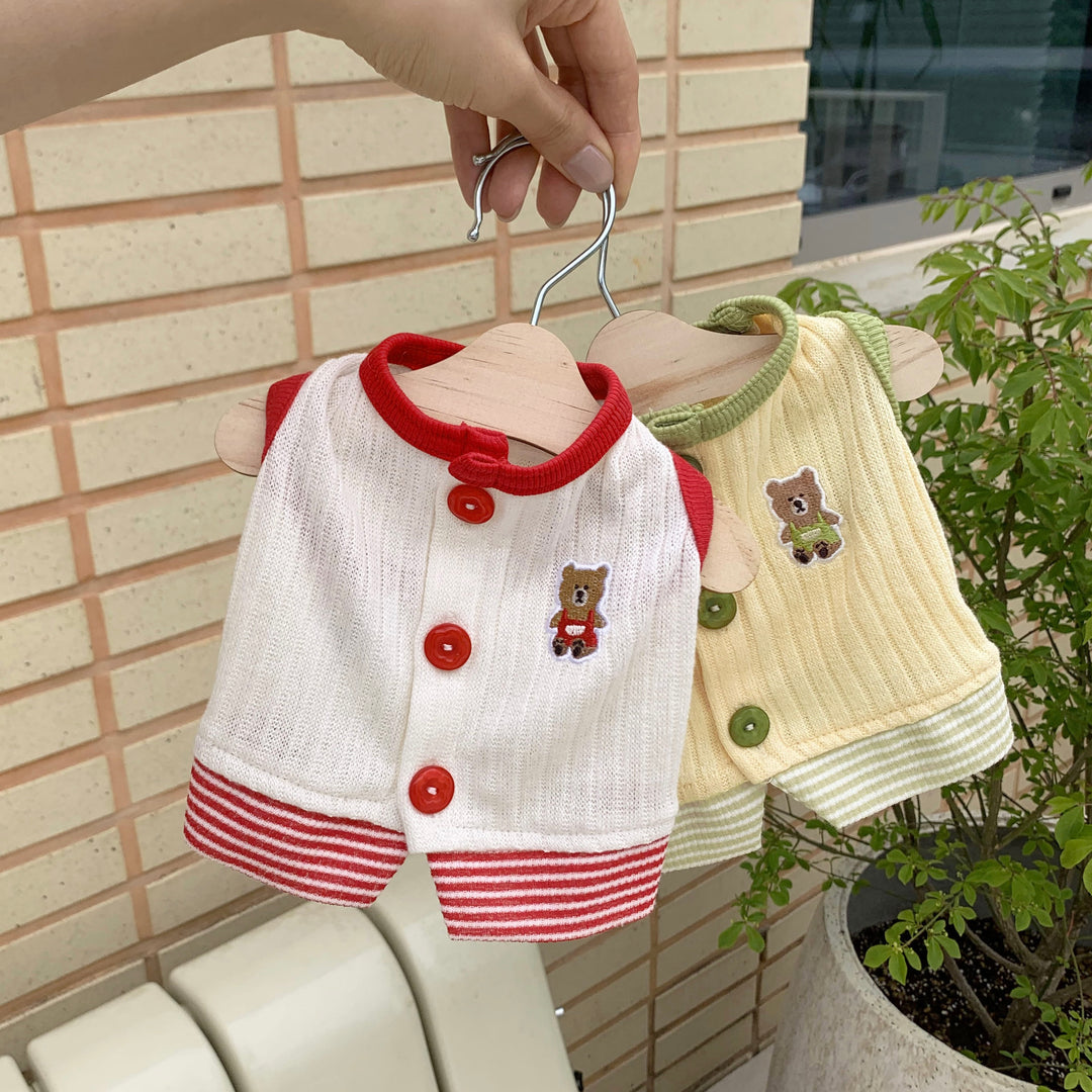 ※予約販売【DURANG RURANG】Teddy Bear Layered Sleeveless（Yellow）