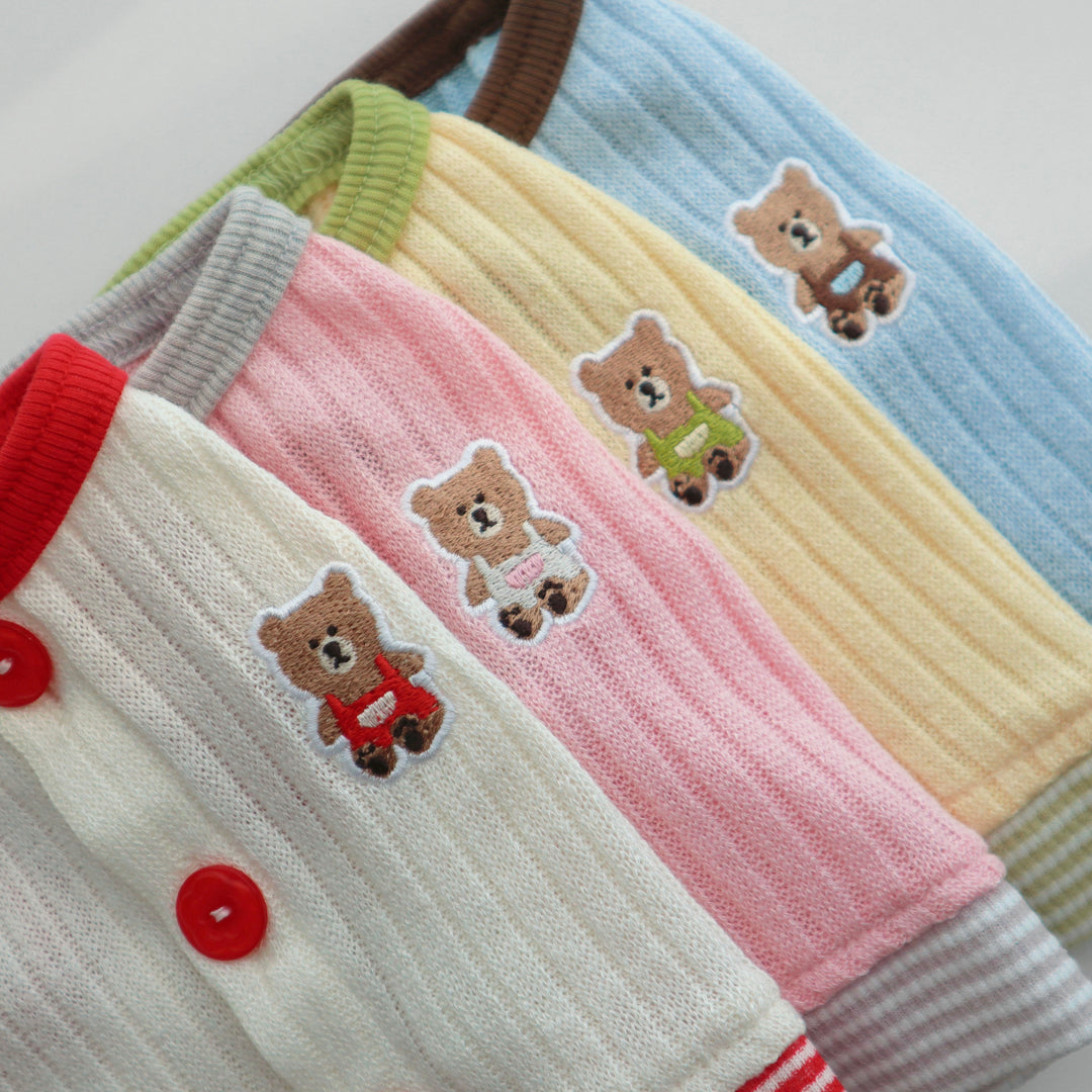 ※予約販売【DURANG RURANG】Teddy Bear Layered Sleeveless（Yellow）