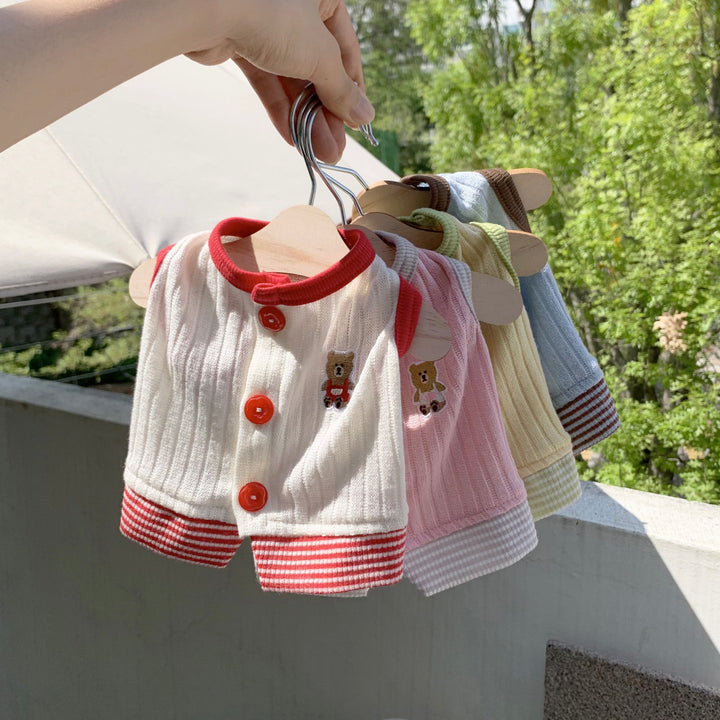 ※予約販売【DURANG RURANG】Teddy Bear Layered Sleeveless（Yellow）