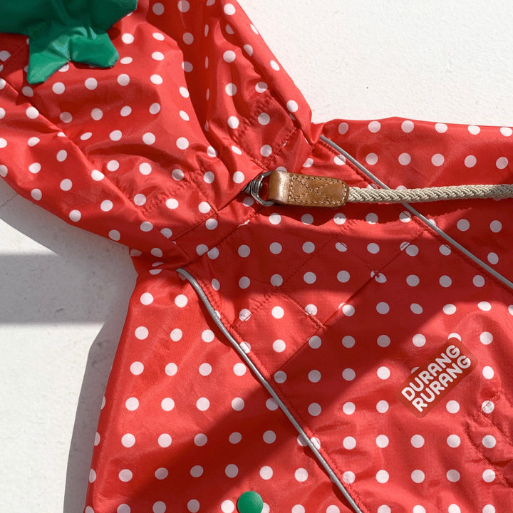 ※予約販売【DURANG RURANG】Strawberry Poncho Raincoat