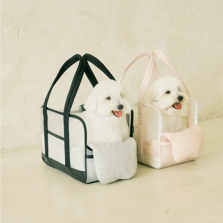 ※予約販売【seoru】Mesh Ballon Bag（Black&Grey）※LINE＆メルマガ限定先行SALE対象外