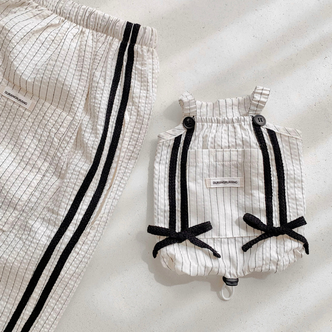※予約販売【DURANG RURANG】Cotton Ribbon Top（Ivory）