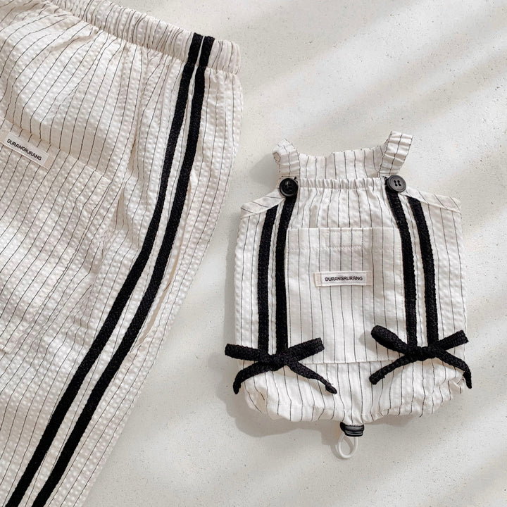 ※予約販売【DURANG RURANG】Cotton Ribbon Top（Ivory）