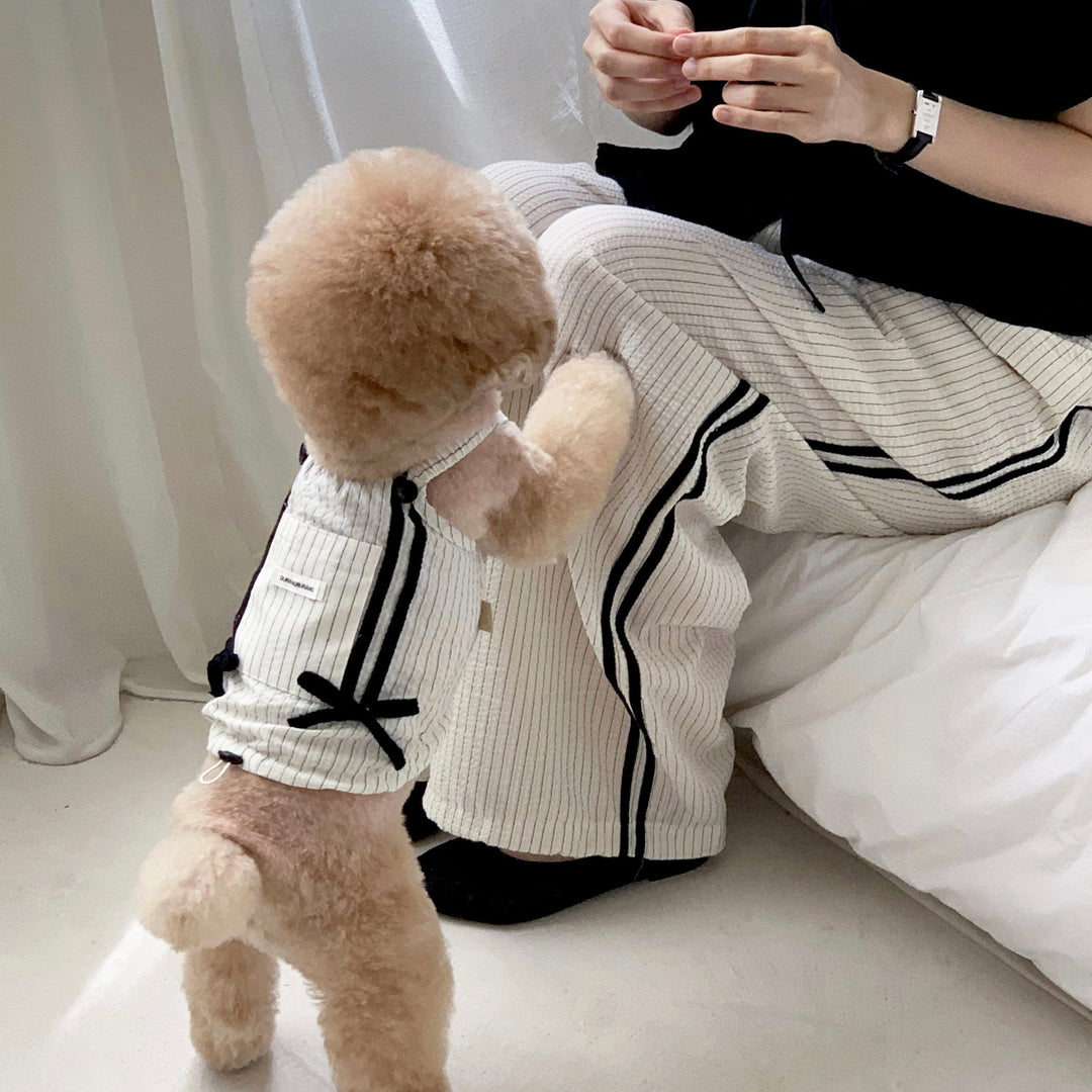 ※予約販売【DURANG RURANG】Cotton Ribbon Top（Ivory）