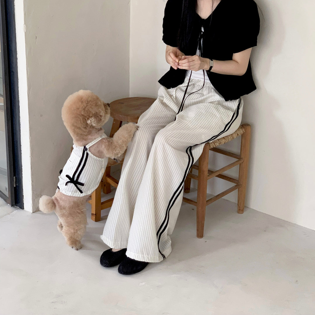 ※予約販売【DURANG RURANG】Cotton Ribbon Top（Ivory）