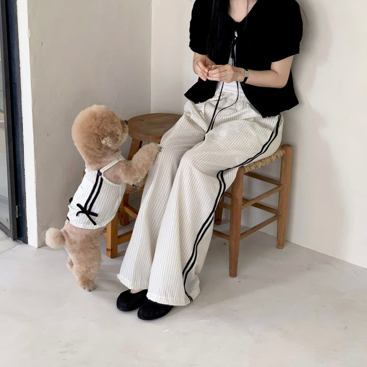 ※予約販売【DURANG RURANG】Cotton Ribbon Top（Ivory）