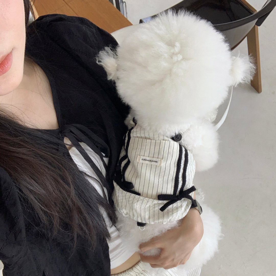 ※予約販売【DURANG RURANG】Cotton Ribbon Top（Ivory）