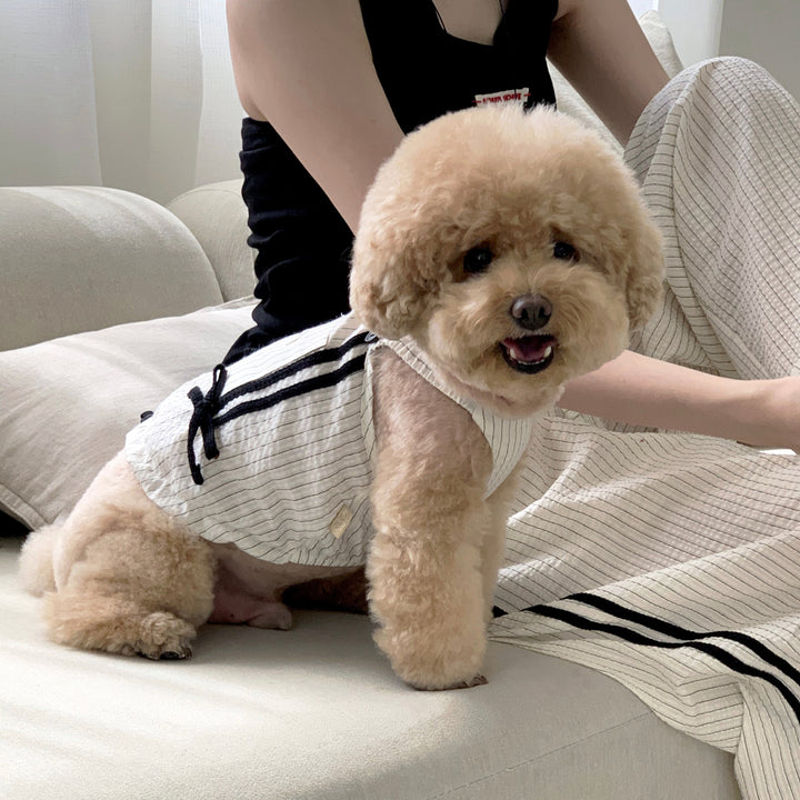 ※予約販売【DURANG RURANG】Cotton Ribbon Top（Ivory）