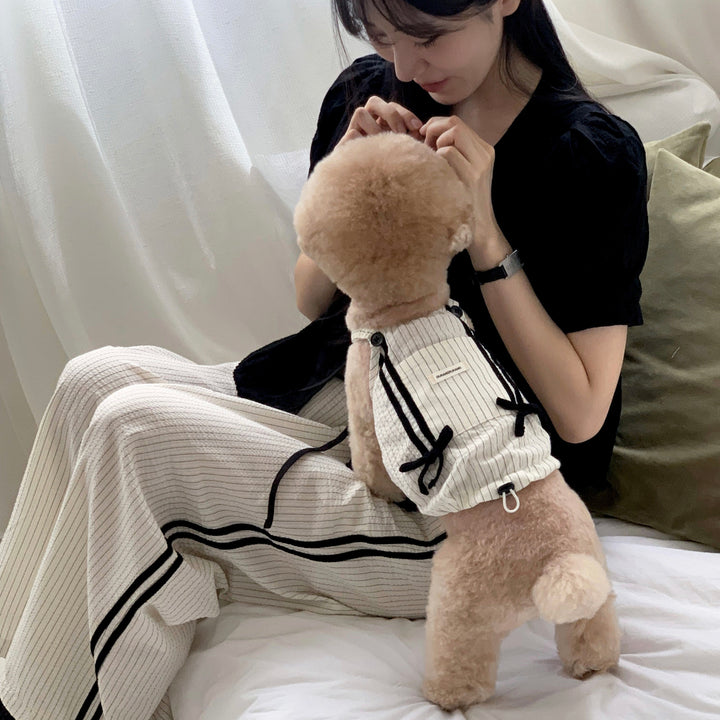 ※予約販売【DURANG RURANG】Cotton Ribbon Top（Ivory）