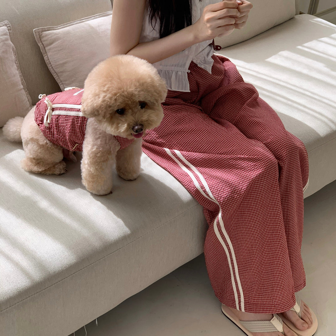 ※予約販売【DURANG RURANG】Cotton Ribbon Track Pants（3color）