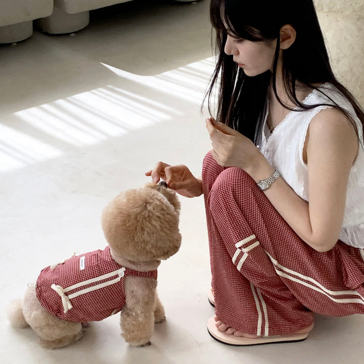 ※予約販売【DURANG RURANG】Cotton Ribbon Track Pants（3color）