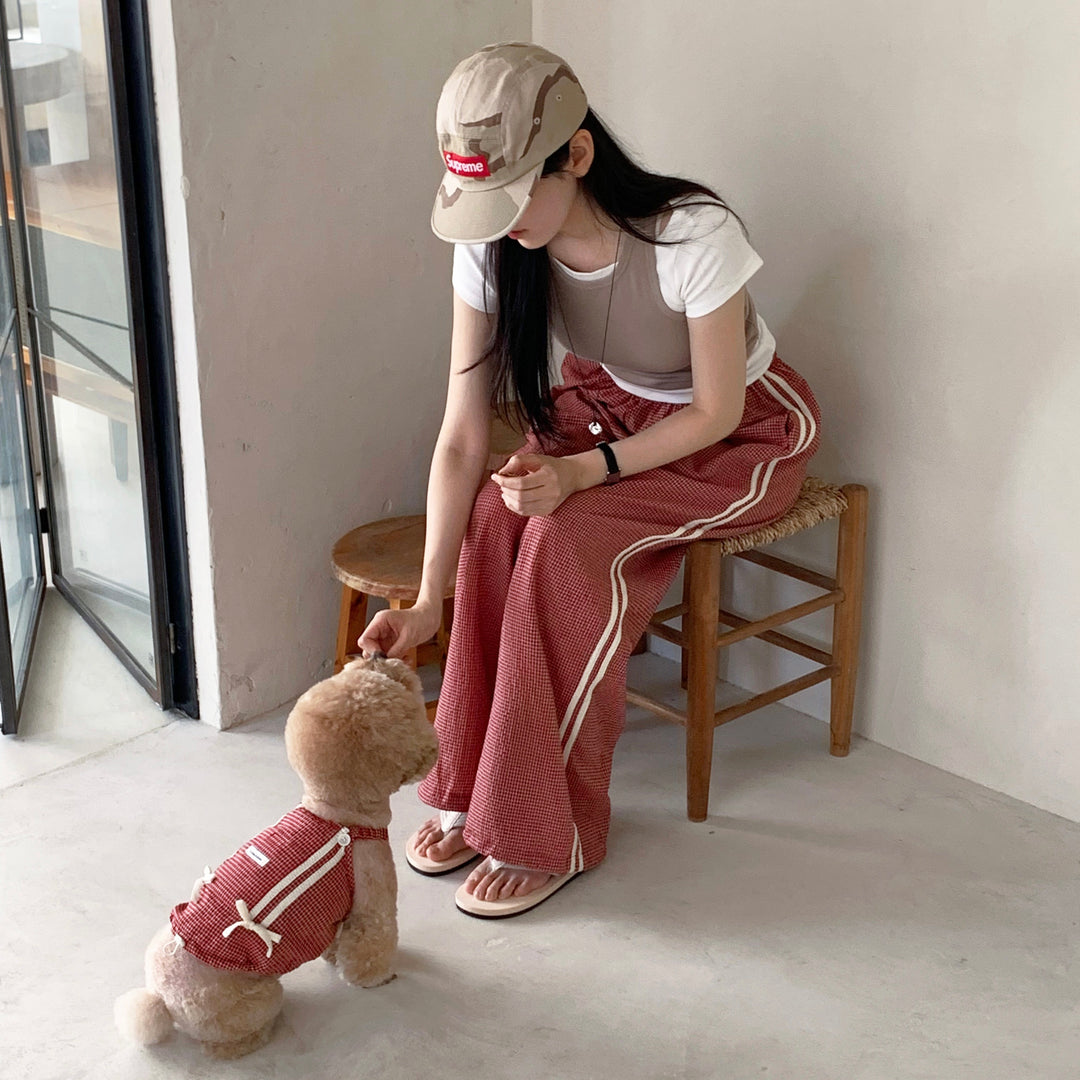 ※予約販売【DURANG RURANG】Cotton Ribbon Track Pants（3color）
