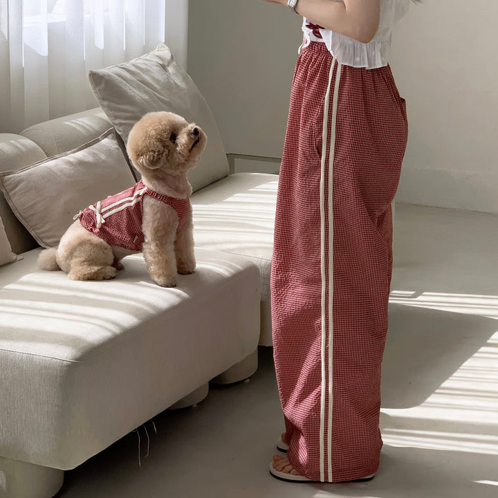※予約販売【DURANG RURANG】Cotton Ribbon Track Pants（3color）