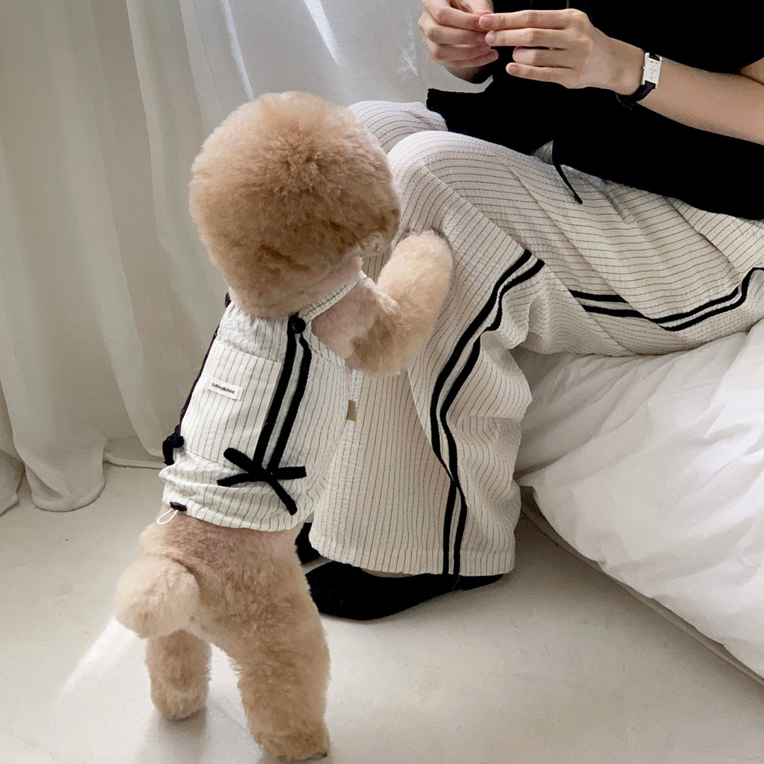 ※予約販売【DURANG RURANG】Cotton Ribbon Track Pants（3color）