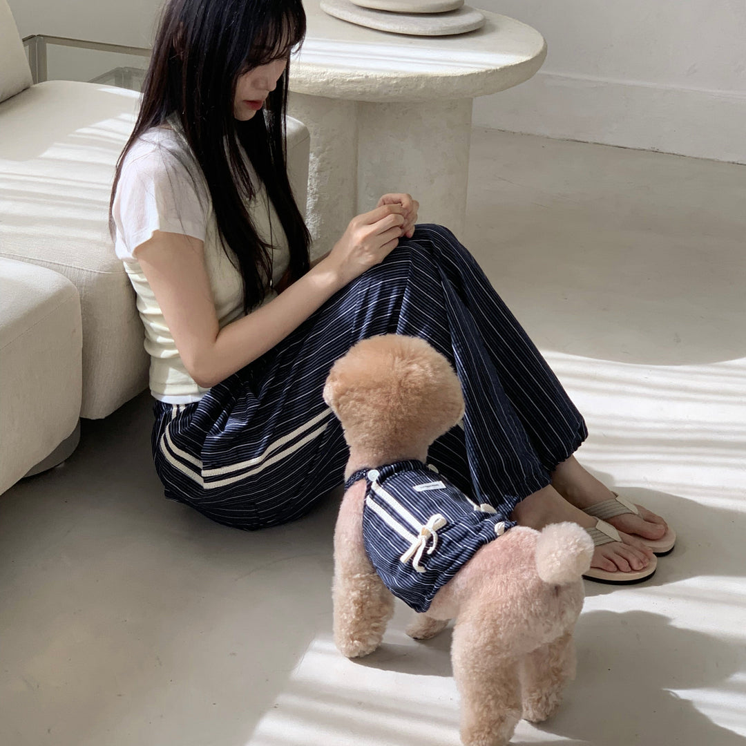 ※予約販売【DURANG RURANG】Cotton Ribbon Track Pants（3color）