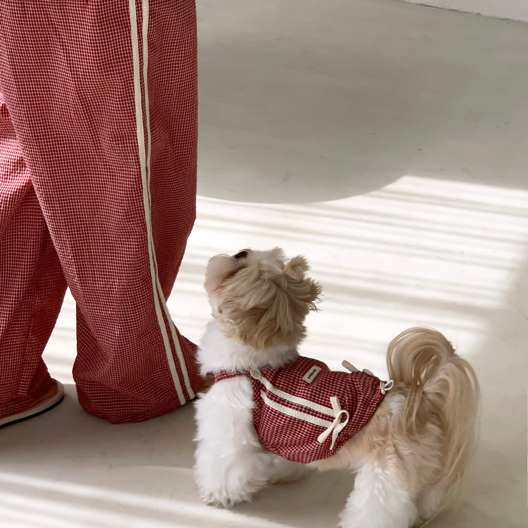 ※予約販売【DURANG RURANG】Cotton Ribbon Track Pants（3color）