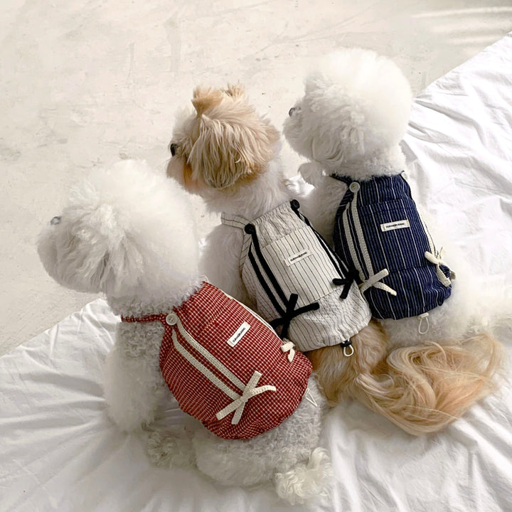 ※予約販売【DURANG RURANG】Cotton Ribbon Top（Brick Red）