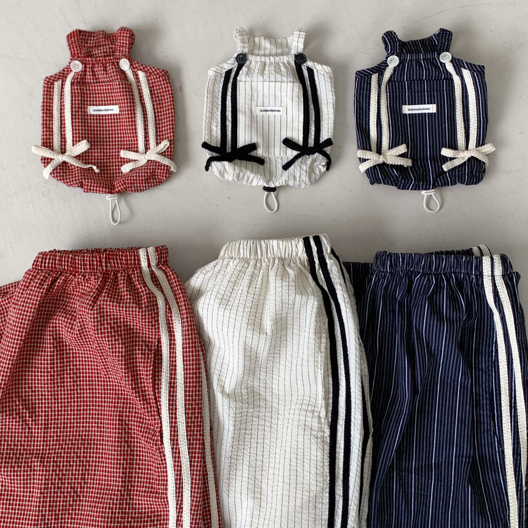 ※予約販売【DURANG RURANG】Cotton Ribbon Top（Brick Red）