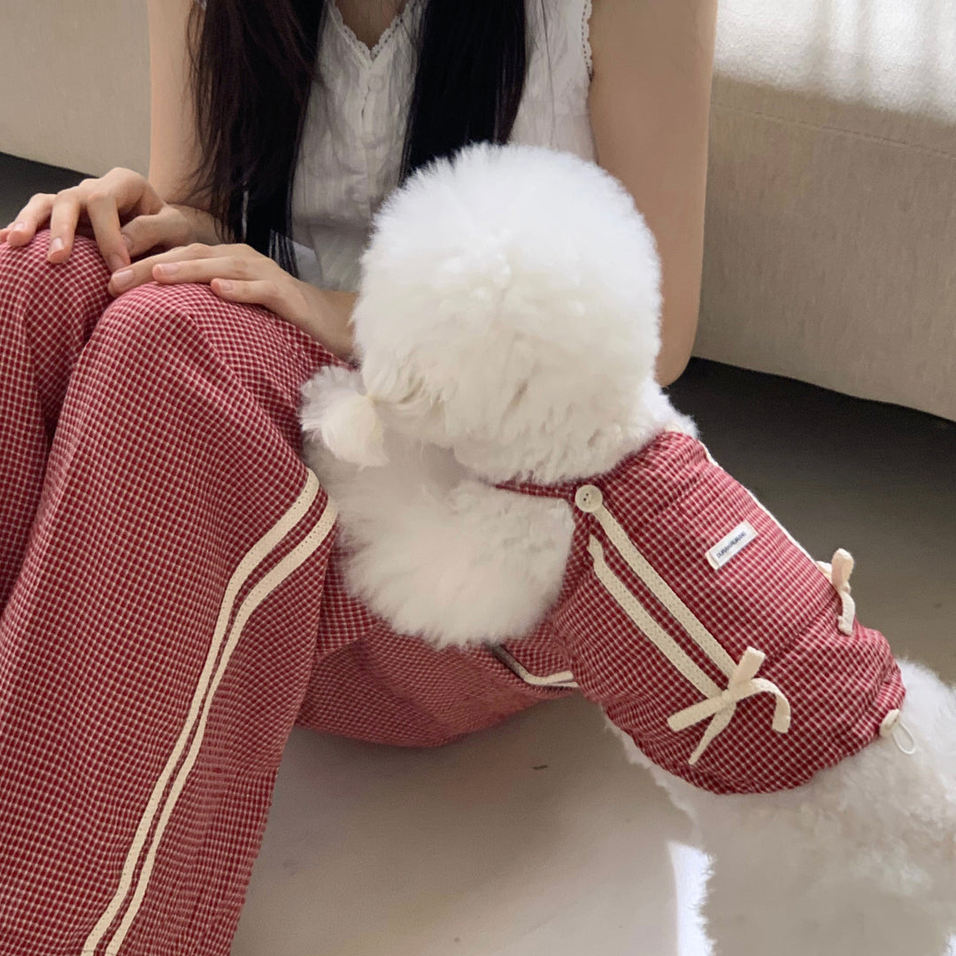 ※予約販売【DURANG RURANG】Cotton Ribbon Top（Brick Red）