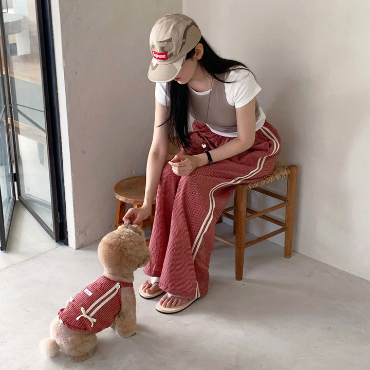 ※予約販売【DURANG RURANG】Cotton Ribbon Top（Brick Red）