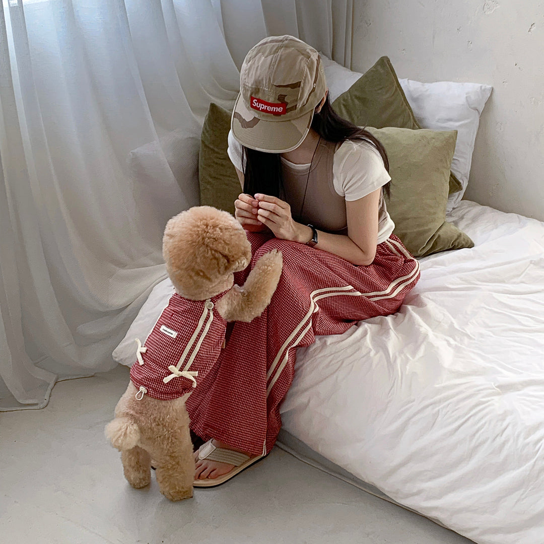 ※予約販売【DURANG RURANG】Cotton Ribbon Top（Brick Red）