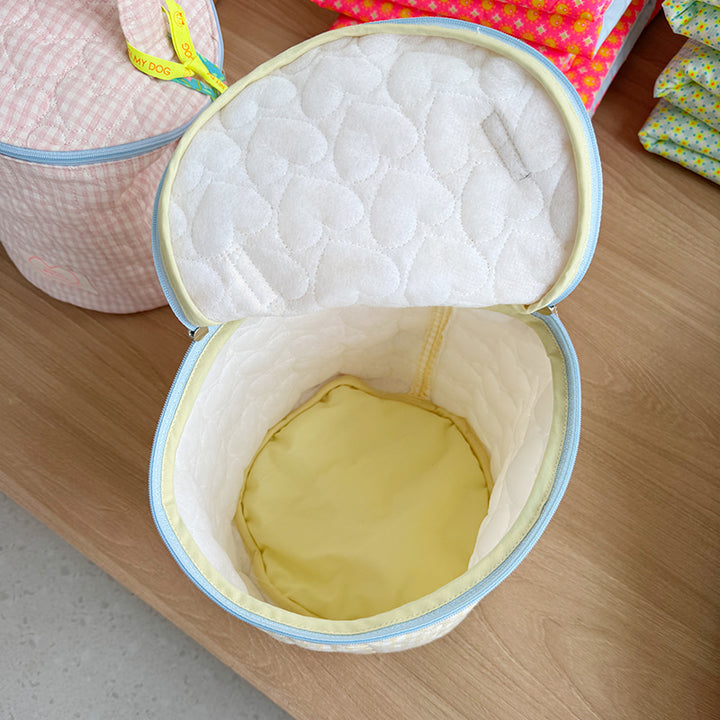 ※予約販売【OOPS! MY DOG】Baby's Cylinder Bag Baby Check（3color）