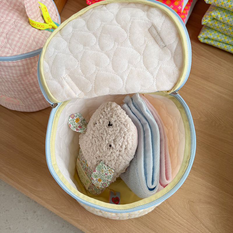 ※予約販売【OOPS! MY DOG】Baby's Cylinder Bag Baby Check（3color）