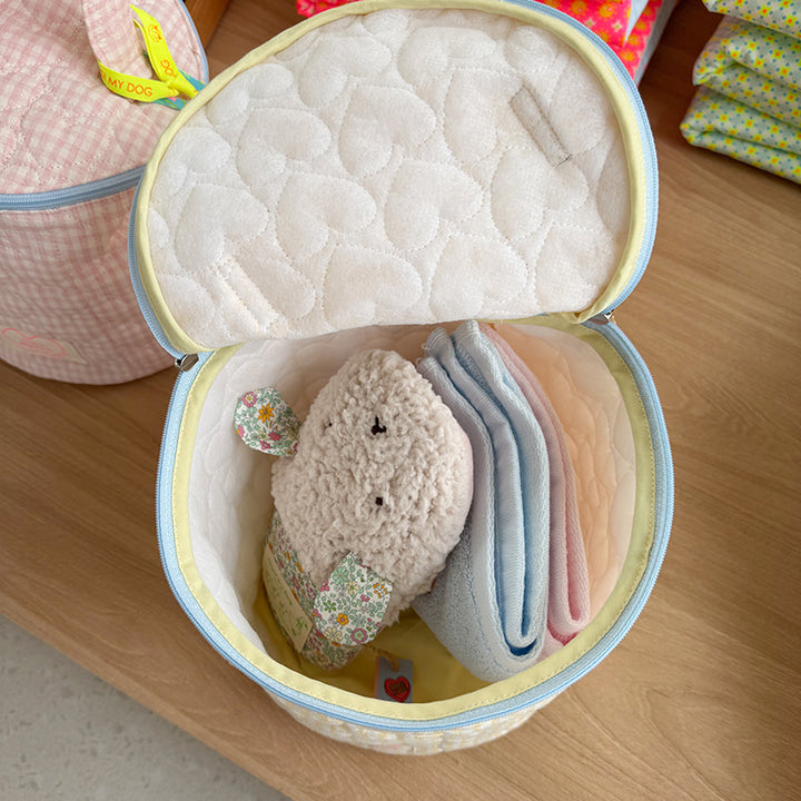 ※予約販売【OOPS! MY DOG】Baby's Cylinder Bag Baby Check（3color）
