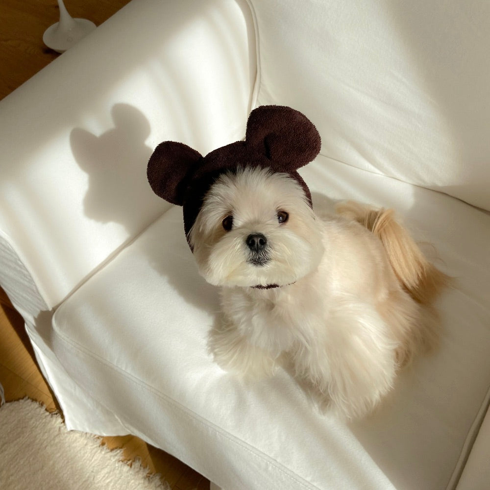 ※予約販売【OUNCE】Teddy Bear Vest & Bonnet（Brown）