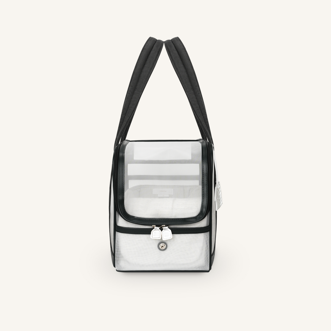 ※予約販売【seoru】Mesh Ballon Bag（Black&Grey）※LINE＆メルマガ限定先行SALE対象外