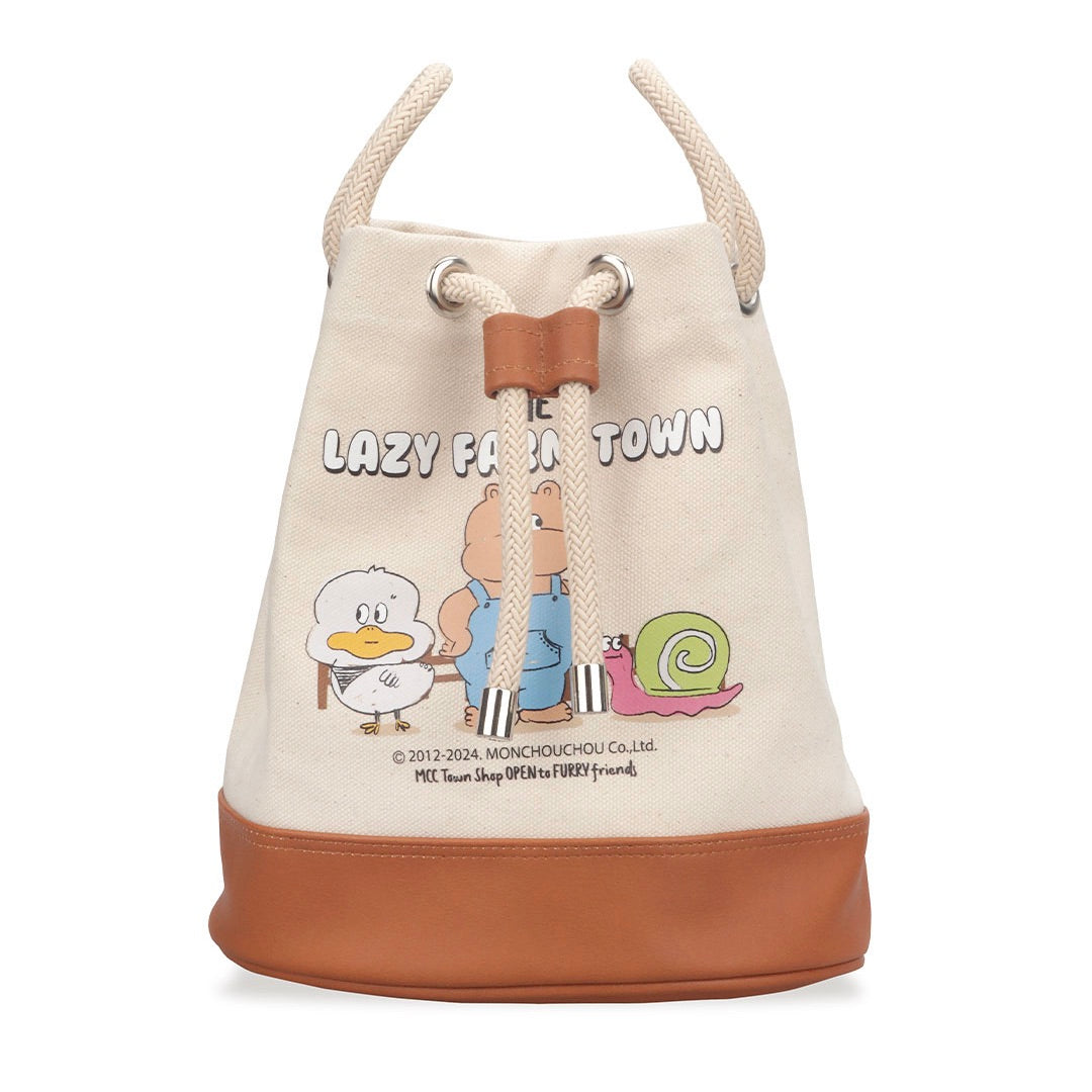 即納【monchouchou】Lazy Farm Bucket Bag