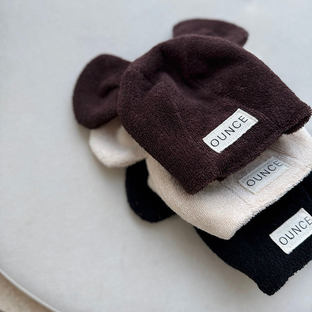 ※予約販売【OUNCE】Teddy Bear Vest & Bonnet（Black）