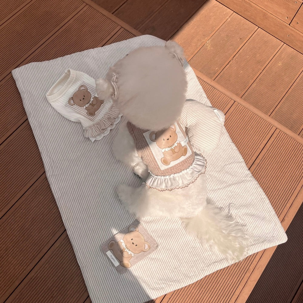 即納【Hi Yeboo】Bobo Bear Sleeveless（Ivory / Brown）