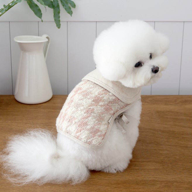 ※予約販売【near by us】cozy wool poncho (indi pink)